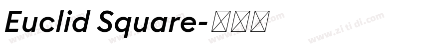 Euclid Square字体转换